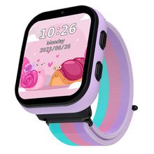 Load image into Gallery viewer, Smart Watch for Kids, 4G Kids Smartwatch Phone Touch Screen, Educational Games Pedometer Fitness Alarm Calculator Clock Camera Music Player, Suitable for Children Aged 4-10 Years Old,Purple