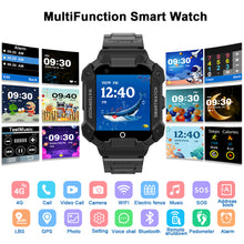 Load image into Gallery viewer, PTHTECHUS S07 Kids Smartwatch 4G with Phone GPS SOS Black