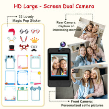 Load image into Gallery viewer, PTHTECHUS P1 2.8&quot; Kids Toy Phone Toddler Phone with Dual Camerafor 3-7 Y/O Black