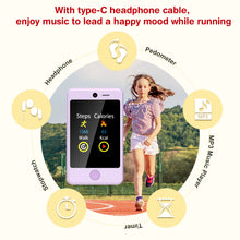 Load image into Gallery viewer, PTHTECHUS P1 2.8&quot; Kids Toy Phone Toddler Phone with Dual Camerafor 3-7 Y/O Purple