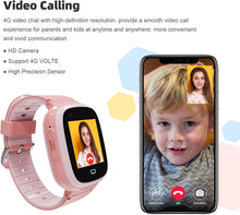 Load image into Gallery viewer, PTHTECHUS T30 Kids Smartwatch 4G with Phone GPS SOS Pink