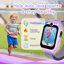 Load image into Gallery viewer, PTHTECHUS X16 1.54&quot; Kids Smart Watch for Boys Girls Kids Smartwatch Purple